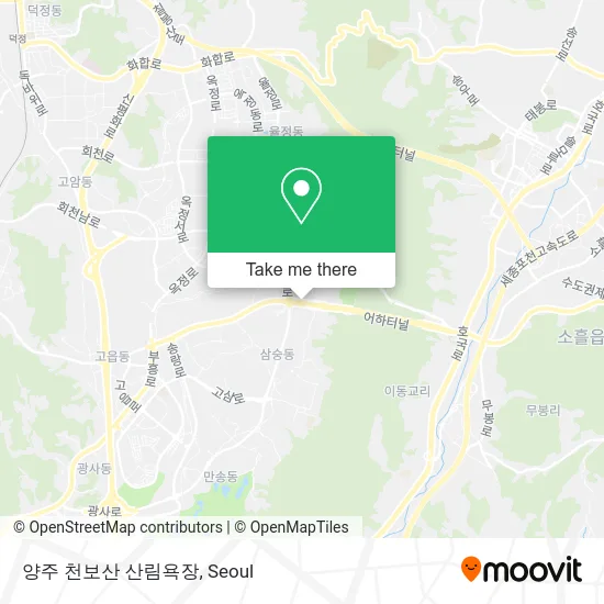 양주 천보산 산림욕장 map