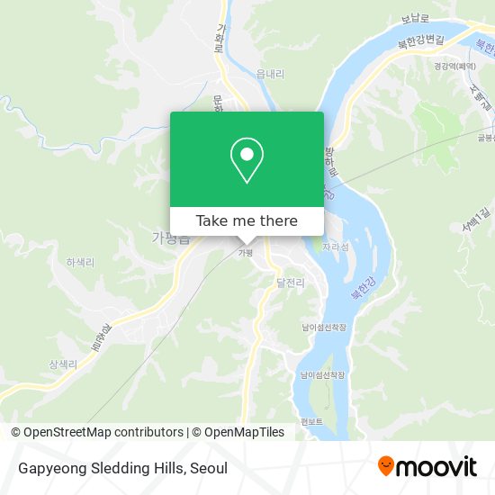 Gapyeong Sledding Hills map