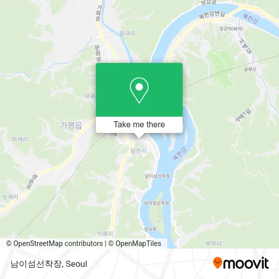 남이섬선착장 map