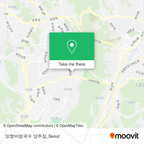 망향비빔국수 양주점 map