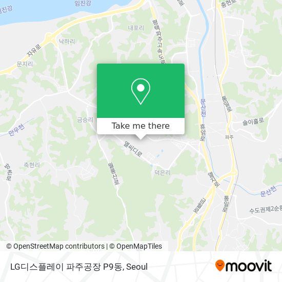LG디스플레이 파주공장 P9동 map