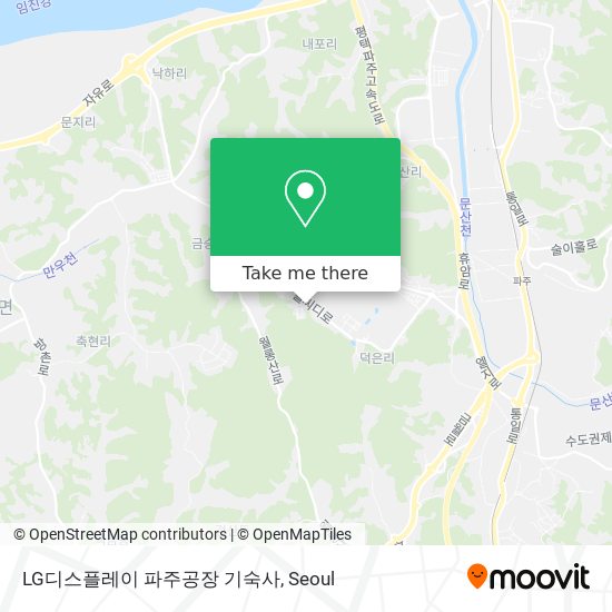 LG디스플레이 파주공장 기숙사 map