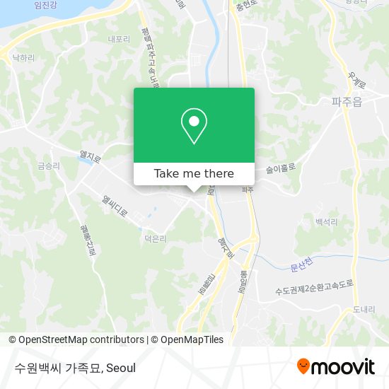 수원백씨 가족묘 map
