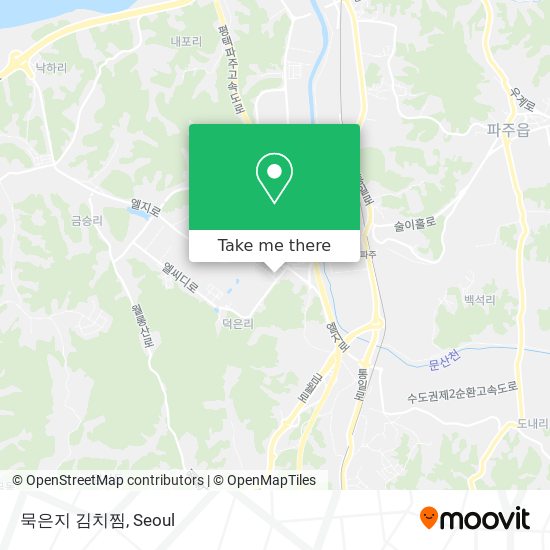 묵은지 김치찜 map