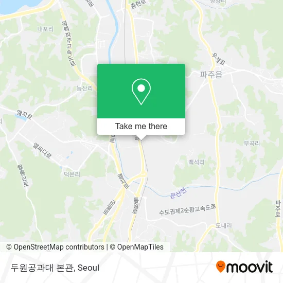 두원공과대 본관 map