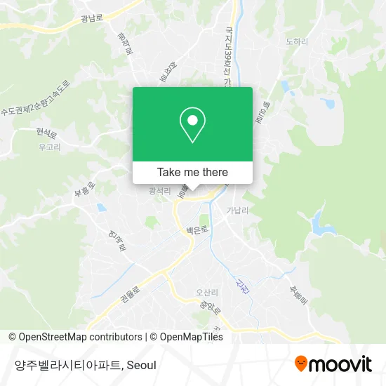 양주벨라시티아파트 map