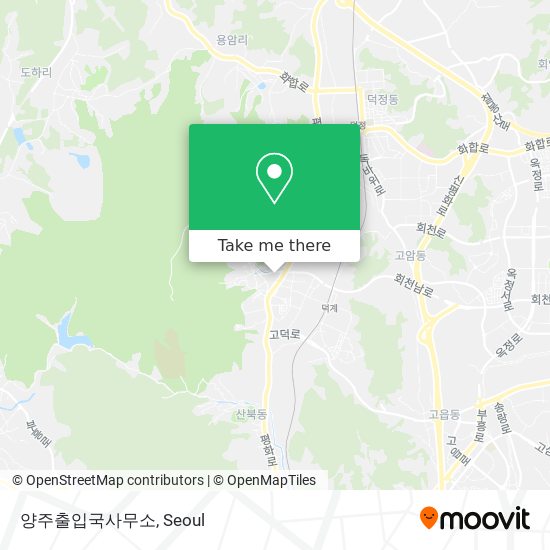 양주출입국사무소 map
