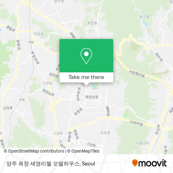 양주 옥정 세영리첼 모델하우스 map