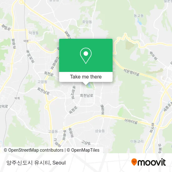 양주신도시 유시티 map
