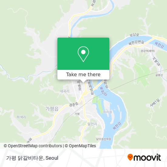 가평 닭갈비타운 map