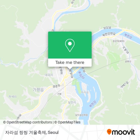 자라섬 씽씽 겨울축제 map