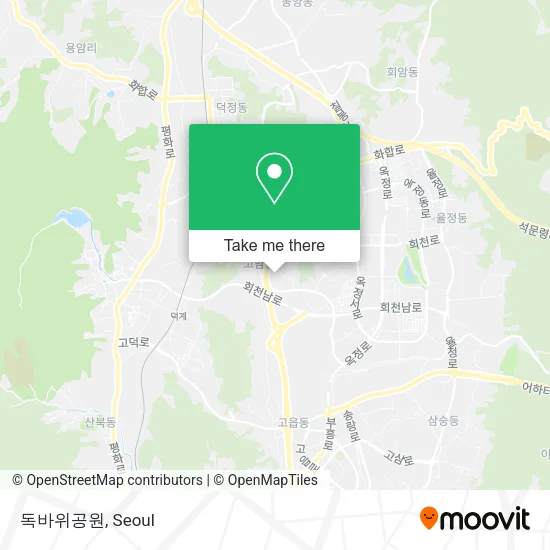 독바위공원 map