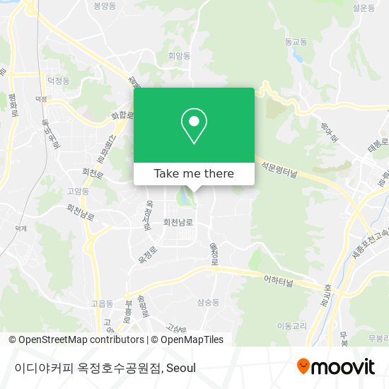 이디야커피 옥정호수공원점 map