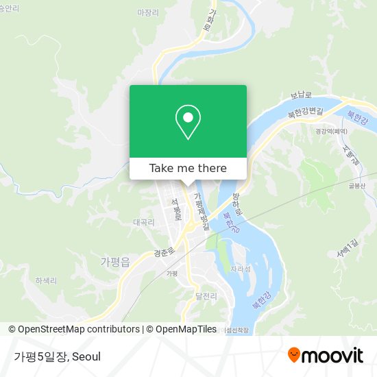 가평5일장 map