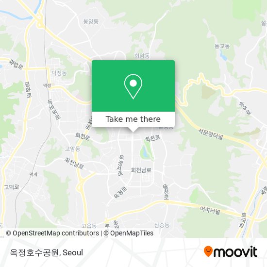 옥정호수공원 map