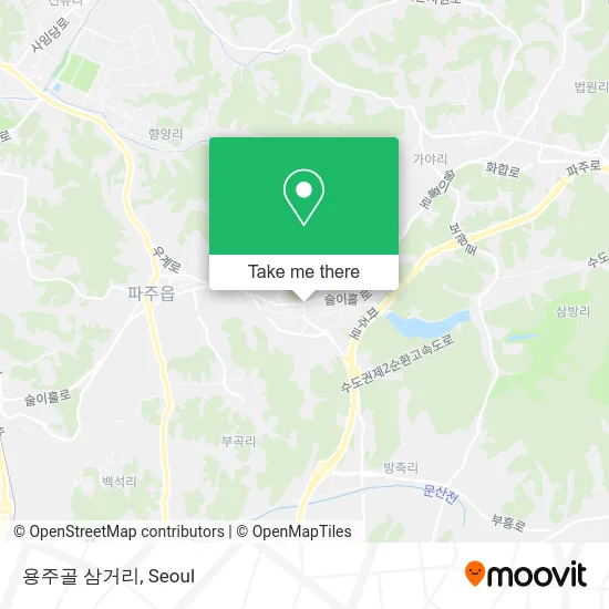 용주골 삼거리 map