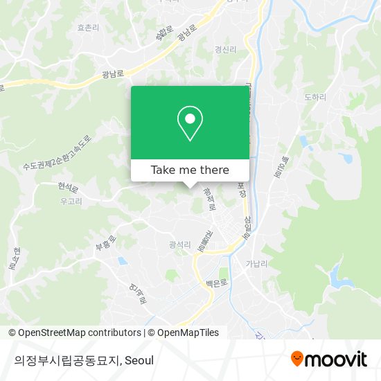 의정부시립공동묘지 map