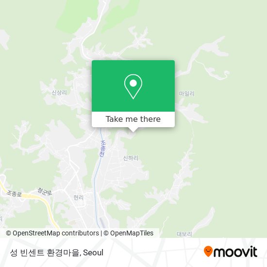 성 빈센트 환경마을 map