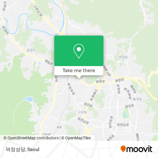 덕정성당 map