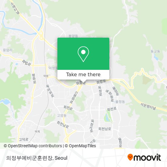 의정부예비군훈련장 map