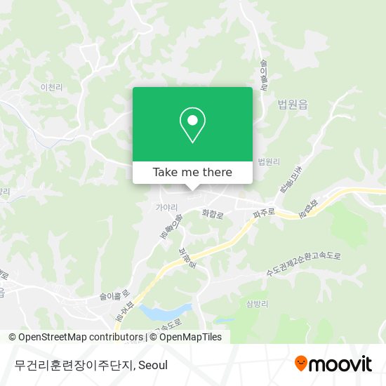 무건리훈련장이주단지 map