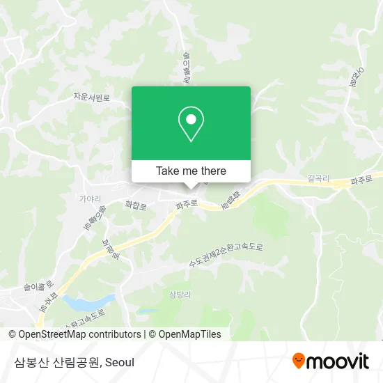 삼봉산 산림공원 map