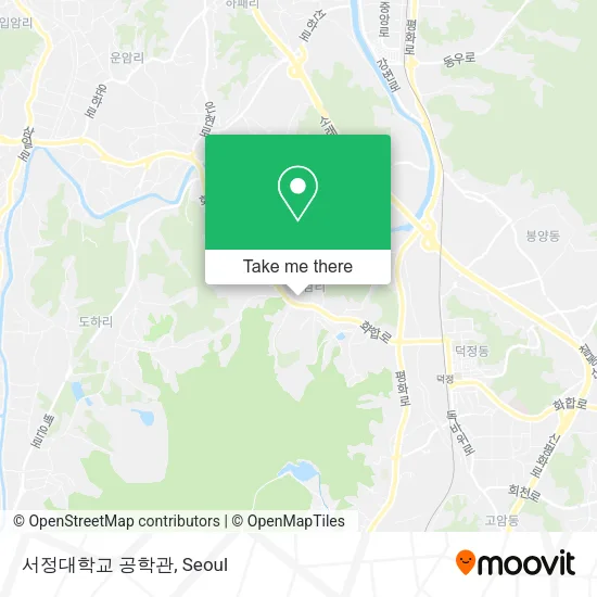 서정대학교 공학관 map