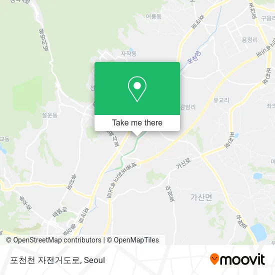 포천천 자전거도로 map