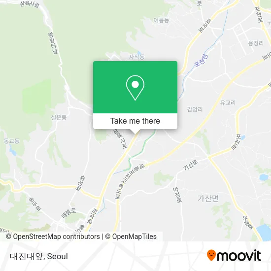 대진대앞 map
