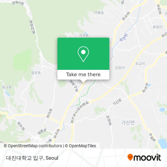 대진대학교 입구 map