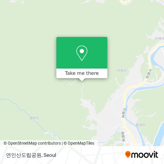 연인산도립공원 map