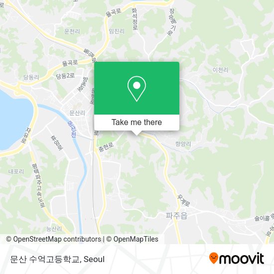 문산 수억고등학교 map