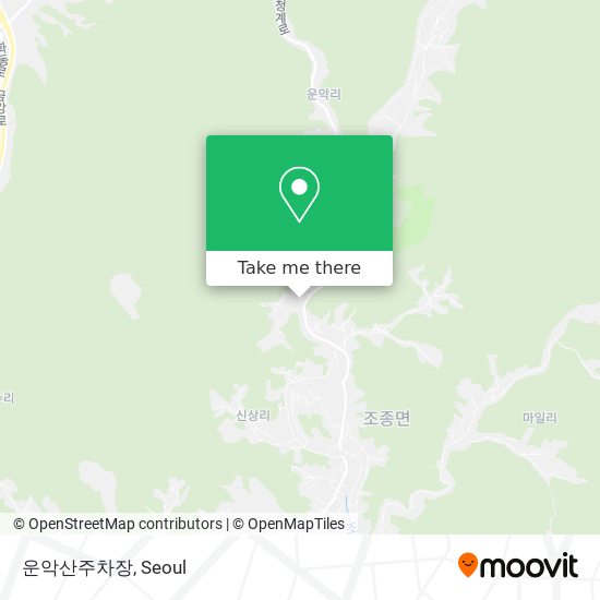 운악산주차장 map