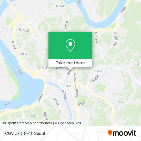 CGV 파주문산 map
