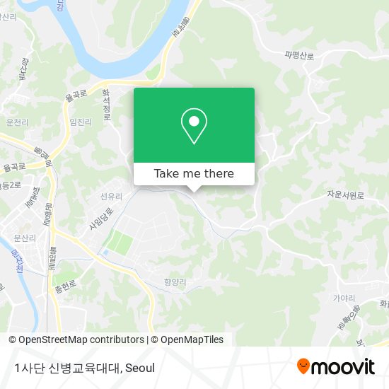 1사단 신병교육대대 map