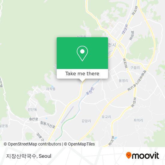 지장산막국수 map