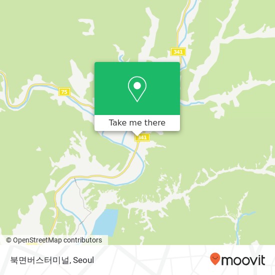 북면버스터미널 map