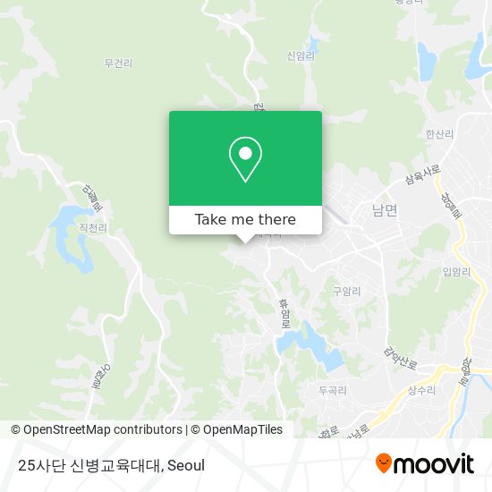 25사단 신병교육대대 map