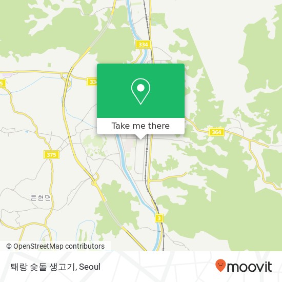 퇘랑 숯돌 생고기 map