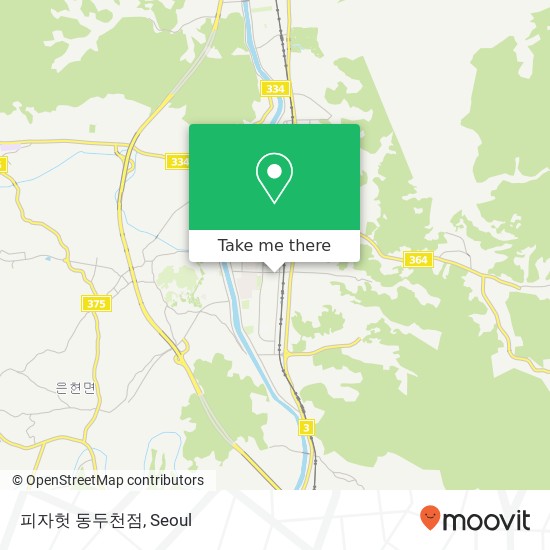 피자헛 동두천점 map