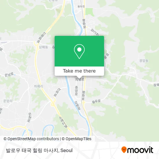 How to Get to 발로우 태국 힐링 마사지 in 양주시, 경기도 by Bus or Subway?