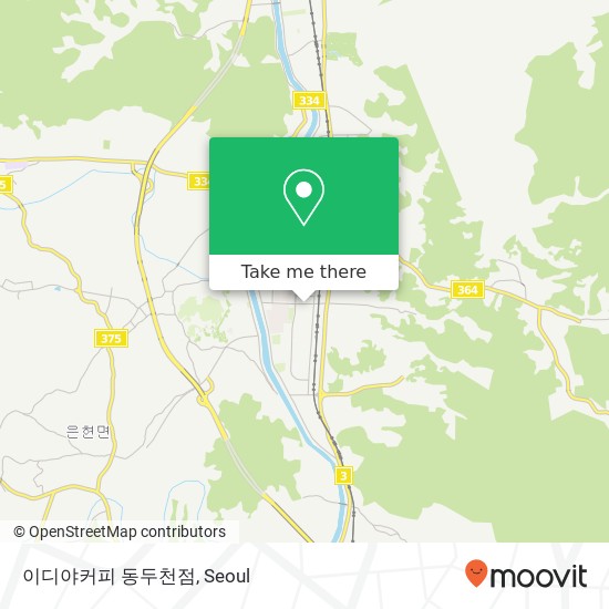 이디야커피 동두천점 map