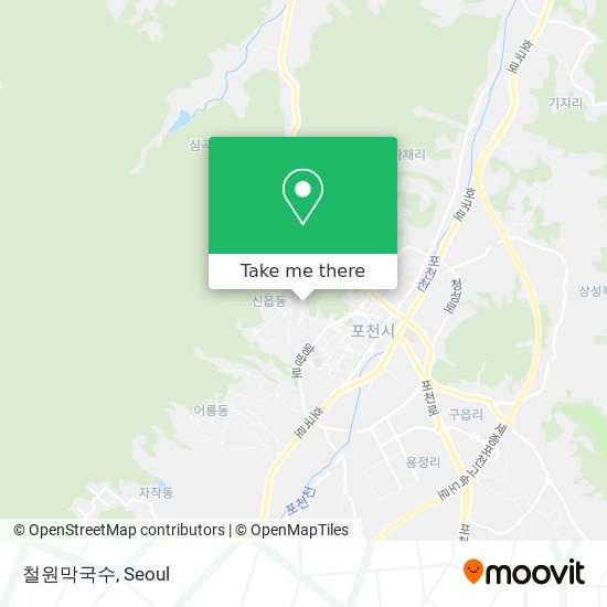 철원막국수 map