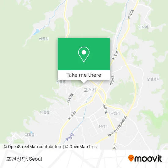 포천성당 map