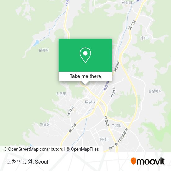 포천의료원 map