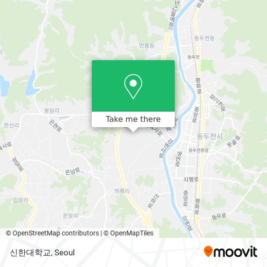 신한대학교 map