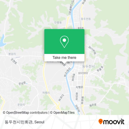 동두천시민회관 map