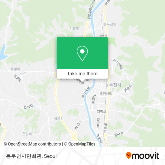 동두천시민회관 map