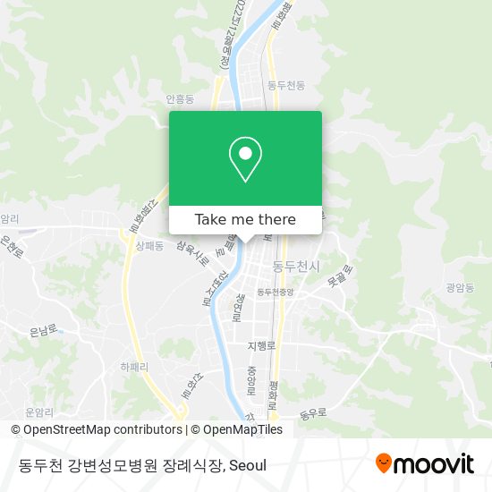 동두천 강변성모병원 장례식장 map