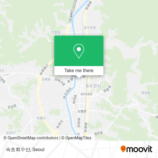 속초회수산 map